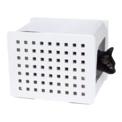 Modern Living San Francisco Den White 10 Modern Living San Francisco Den White -Zooplus Store 505767 san francisco cave white cat fg 3963 8