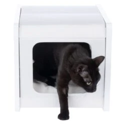 Modern Living San Francisco Den White 5 Modern Living San Francisco Den White -Zooplus Store 505767 san francisco cave white cat fg 3972 4