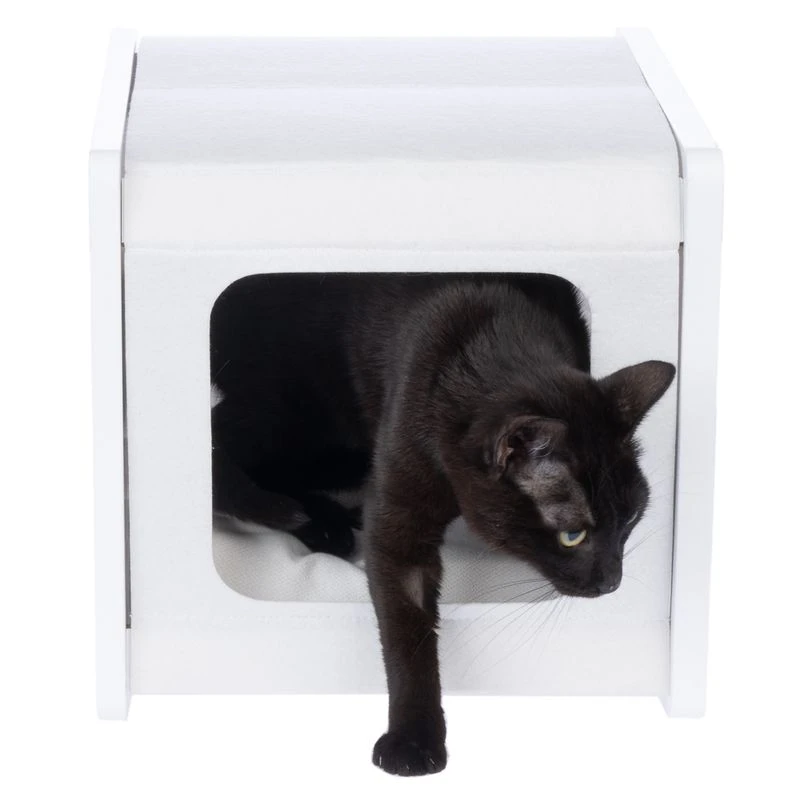 Modern Living San Francisco Den White Modern Living San Francisco Den White -Zooplus Store 505767 san francisco cave white cat fg 3972 4