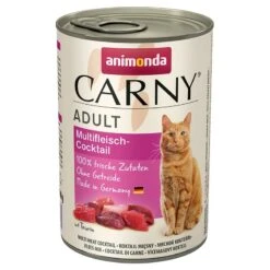 6 X 400g Animonda Carny Wet Cat Food + Animonda Carny Cat Snack Free! * Adult Turkey & Lamb (6 X 400g) + Adult Crunchy Beef & Chicken (50g)