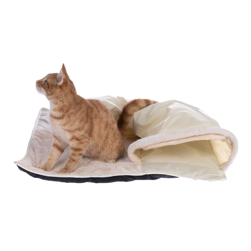 TIAKI Beige Tunnel Mat approx. 68 x 68 x 20 cm (L x W x H) TIAKI Beige Tunnel Mat Approx. 68 X 68 X 20 Cm (L X W X H) -Zooplus Store 513665 tiaki beige tunnel mat fg 2678 9