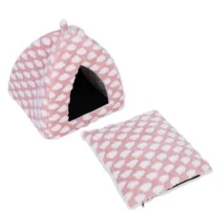 Zooplus Basics Fluffy Cat Cave Pink -Zooplus Store 523297 fluffy colourful cave fg 0001 3 1