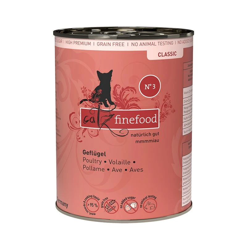 catz finefood Can 6 x 400g Lamb & Rabbit Catz Finefood Can 6 X 400g Lamb & Rabbit -Zooplus Store 57240 pla catzfinefood gefluegel 6x400g hs 01 3 6