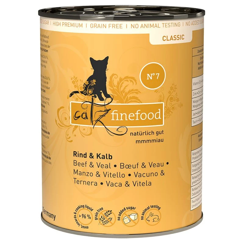 catz finefood Can 6 x 400g Herring & Shrimps Catz Finefood Can 6 X 400g Herring & Shrimps -Zooplus Store 57241 pla petsnature catzfinefood rind kalb 400g hs 01 8 8