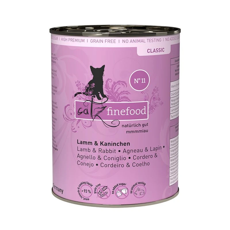 catz finefood Can 6 x 400g Lamb & Rabbit Catz Finefood Can 6 X 400g Lamb & Rabbit -Zooplus Store 57363 pla catzfinefood lamm kaninchen 6x400g hs 01 1 6