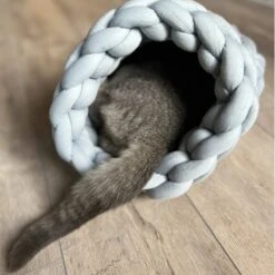 Aumüller Braided Cat Cave Coarse Knit Pink 6 Aumüller Braided Cat Cave Coarse Knit Pink -Zooplus Store 605101 aumueller geflochtene katzenhoehle grobstrick grau 1000x1000 hs 07 6 1