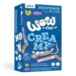 WOW Cat Creamy Snack 24 X 15g Mix Package (2 Varieties)