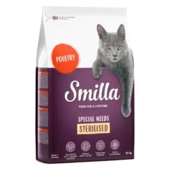 Smilla Dry Cat Food Economy Packs 2 X 10kg Adult Fish -Zooplus Store 66884 pla smilla sterilised poultry 10kg 9 2