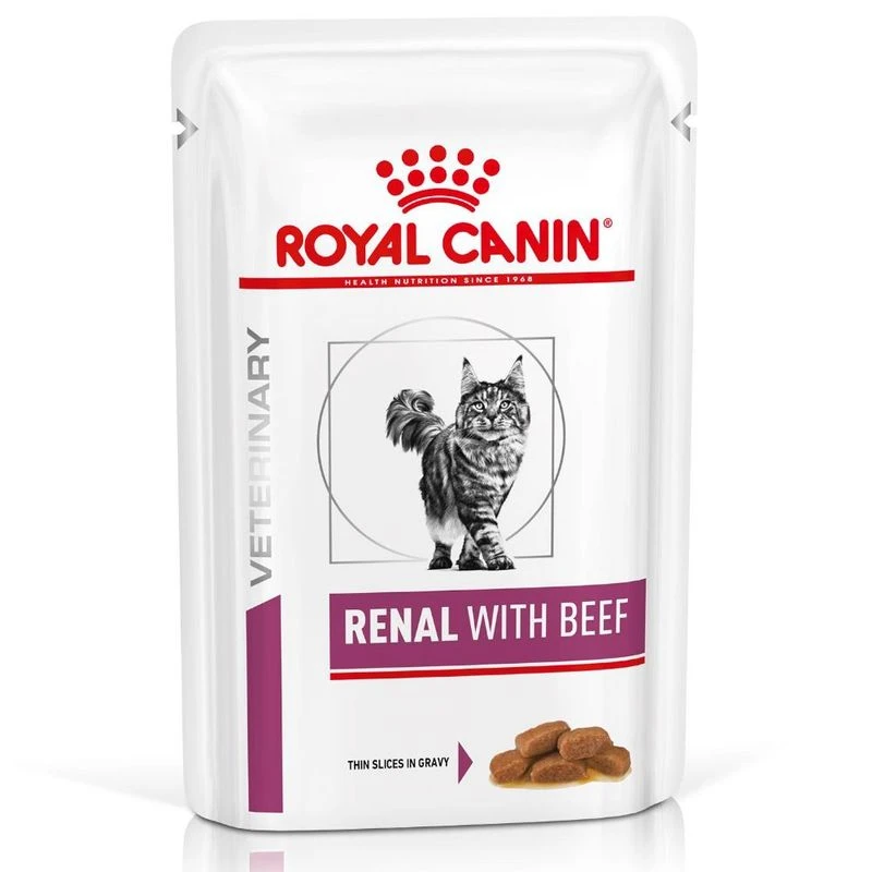 Royal Canin Veterinary Saver Pack 48 x 85g/100g Renal with Fish (48 x 85g) Royal Canin Veterinary Saver Pack 48 X 85g/100g Renal With Fish (48 X 85g) -Zooplus Store 67354 pla rc vet feline renal rind 1 2 1