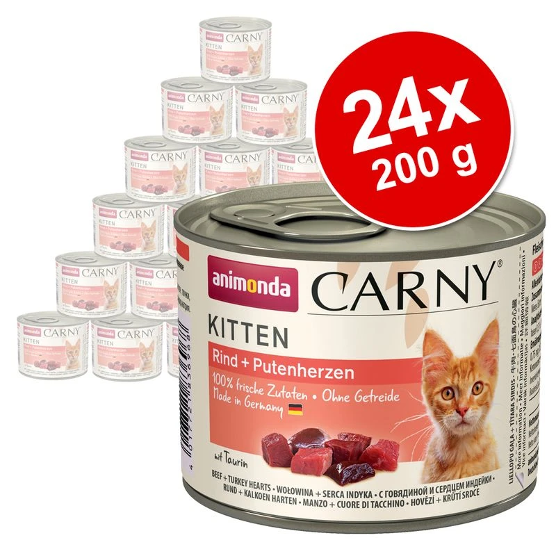 animonda Carny Kitten Saver Pack 24 x 200g Poultry Cocktail Animonda Carny Kitten Saver Pack 24 X 200g Poultry Cocktail -Zooplus Store 683128 sparpaket animonda carny kitten 24x200g 5 4