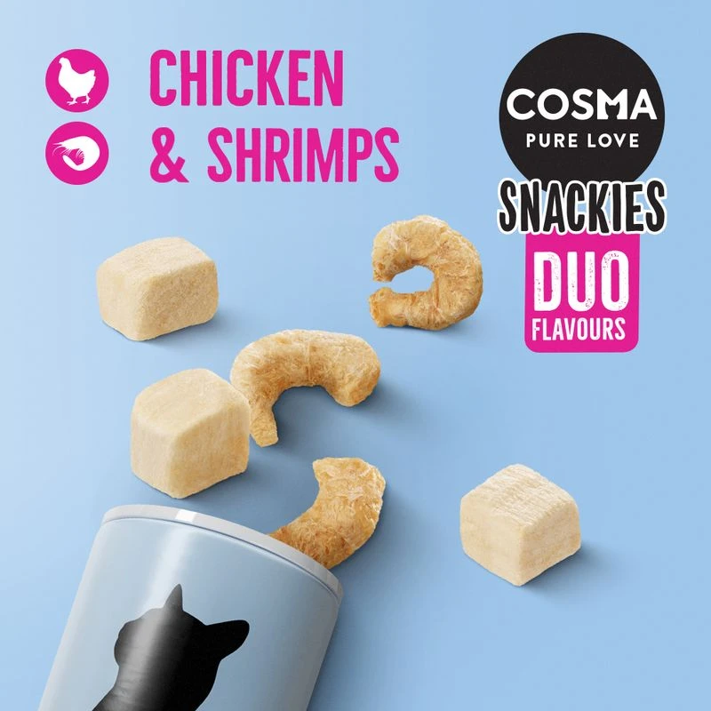 Cosma Snackies DUO 2 in 1 – Saver Pack Mixed Pack: 3 flavours (131g) Cosma Snackies DUO 2 In 1 – Saver Pack Mixed Pack: 3 Flavours (131g) -Zooplus Store