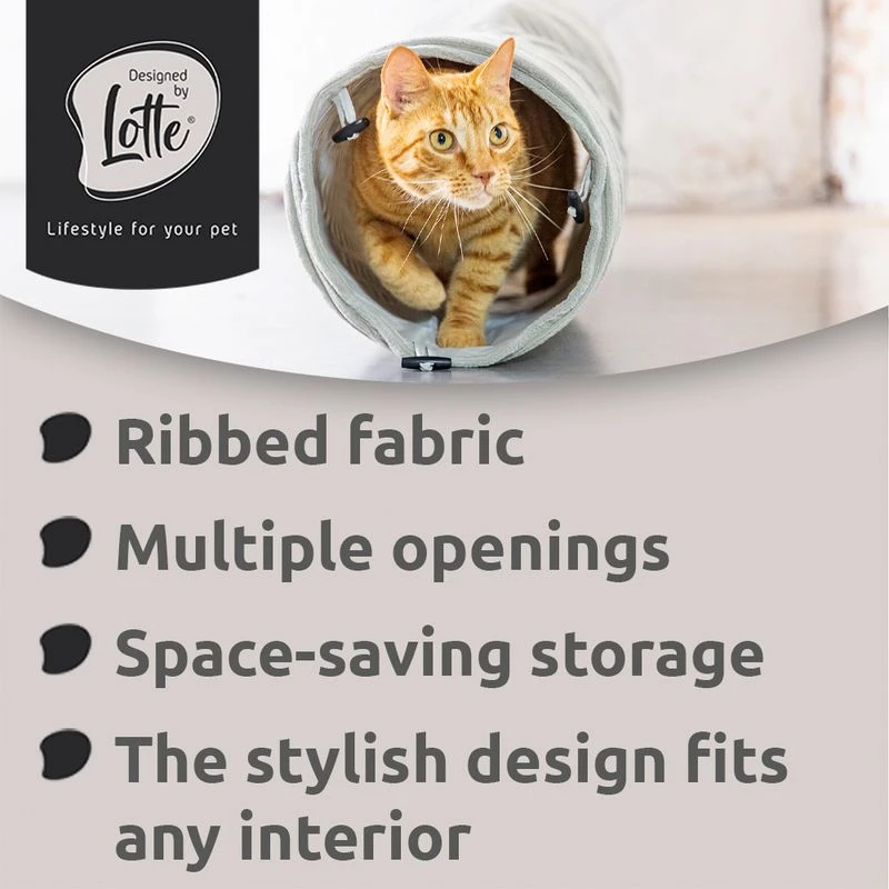 Designed by Lotte Cat Tunnel Ribbed 25 x 75cm (W x L) Designed By Lotte Cat Tunnel Ribbed 25 X 75cm (W X L) -Zooplus Store 704781 g 05 gb 0
