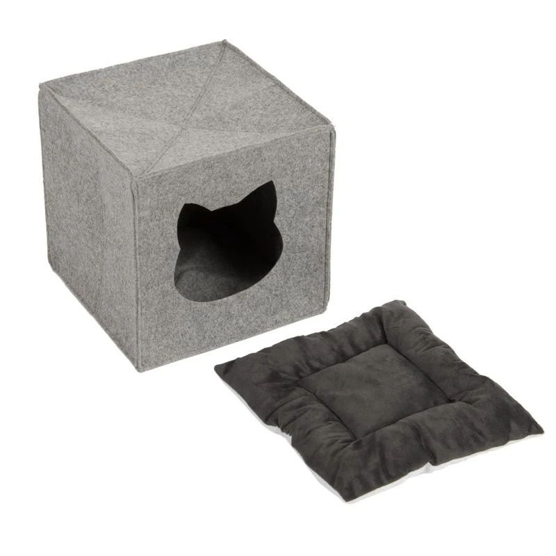 Felt Cat Den for Shelves 33 x 33 x 33 cm (L x W x H) Felt Cat Den For Shelves 33 X 33 X 33 Cm (L X W X H) -Zooplus Store 70615 pla katzenhoehle f regale aus filz fg 5218 2