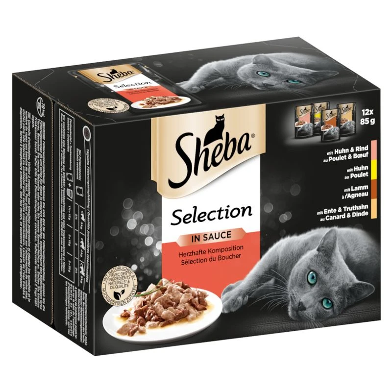Sheba Pouches Fine Flakes 48 x 85g Poultry Collection in Jelly Sheba Pouches Fine Flakes 48 X 85g Poultry Collection In Jelly -Zooplus Store 73026 pla sheba selection herzhafte komposition 85g 5