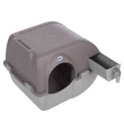 Omega Paw Roll'n'Clean Litter Box Taupe / Grey