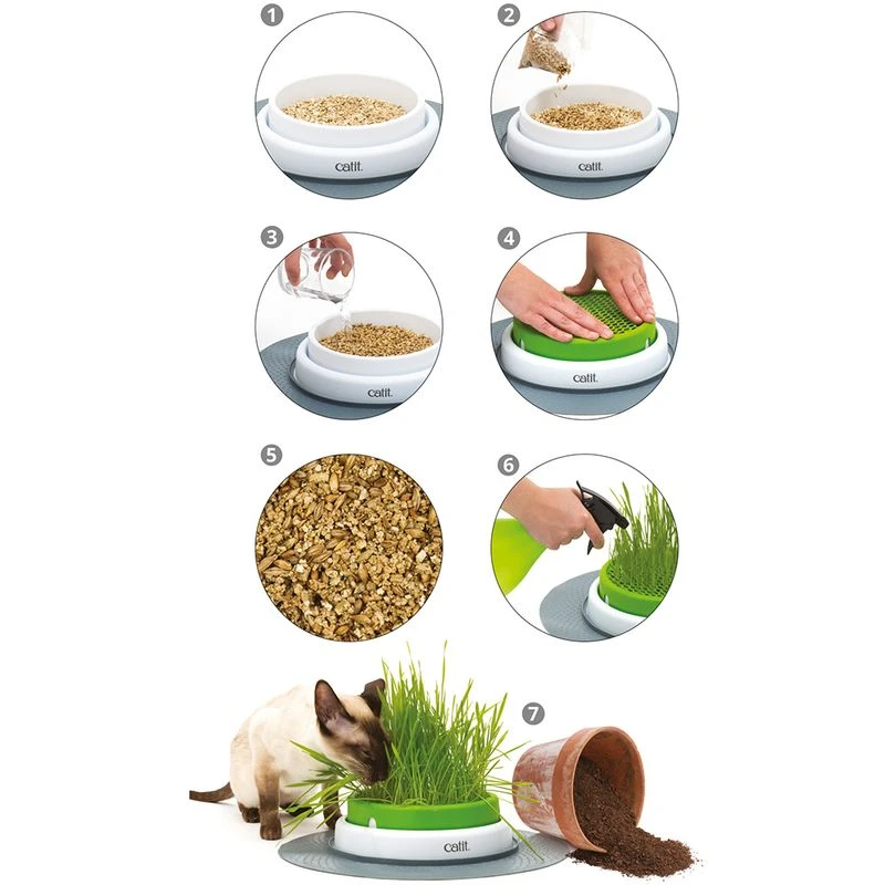 Catit Senses 2.0 Grass Planter Grass Planter Catit Senses 2.0 Grass Planter Grass Planter -Zooplus Store 73855 hagen catitsenses2 0 grastopf hs 06 0