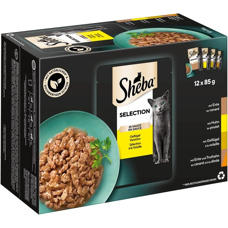 Sheba Pouches Select Slices in Gravy 48 x 85g Poultry Collection in Gravy Sheba Pouches Select Slices In Gravy 48 X 85g Poultry Collection In Gravy -Zooplus Store 74933 pla sheba megapack 12x85g selection sauce geflugelvariation hs 01 6 4