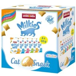 Animonda Milkies Crunch Bag Mixed Pack Saver Pack: 18 X 30g (4 Varieties)