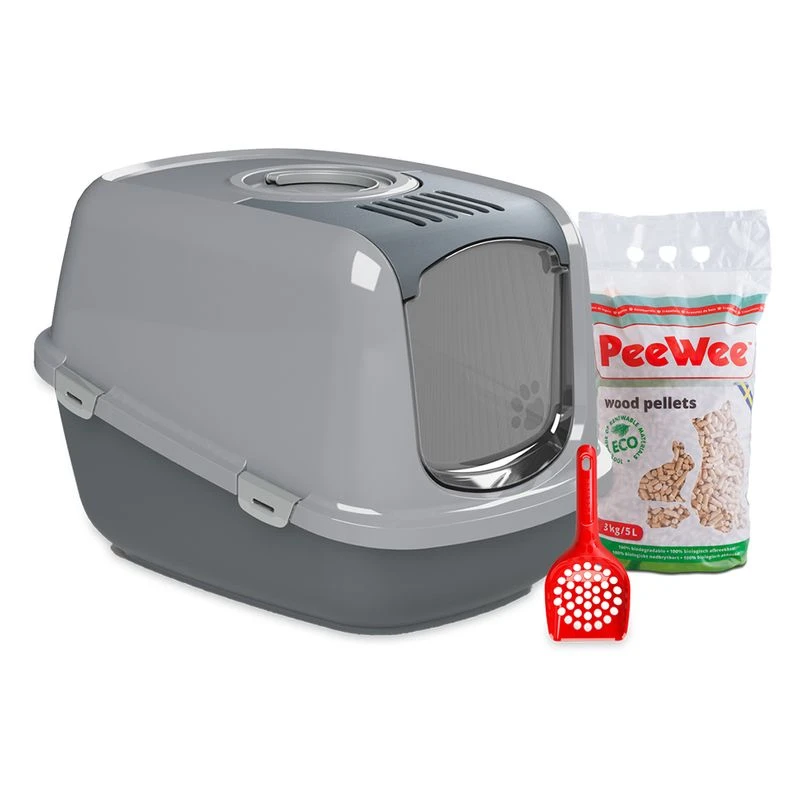 PeeWee EcoDome Starter Pack Black Anthracite PeeWee EcoDome Starter Pack Black Anthracite -Zooplus Store 79325 tinikabv peewee ecodome grey hs 12 5