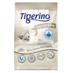 Tigerino Performance White Intense Blue Signal Cat Litter – Fresh Scent 12 Litre -Zooplus Store 79847 pla tigerino specialcare whiteintense 12kg 6
