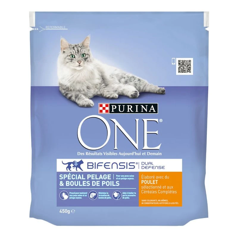 PURINA ONE Coat And Hairball Chicken 4 x 1,5 kg PURINA ONE Coat And Hairball Chicken 4 X 1,5 Kg -Zooplus Store 81700 pla purinaone coatandhairball huhn 450g 3