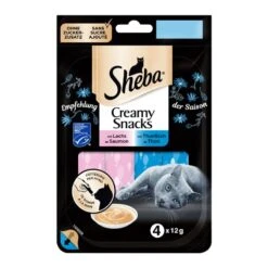 Sheba Creamy Snacks Saver Pack Beef (20 X 12g) -Zooplus Store 84697 pla sheba creamie snacks 4x12g 1 1