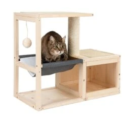 Modern Living Bora Bora Cat House 70 X 35 X 60cm (L X W X H) -Zooplus Store 85403 katzenhaus bora bora fg 3070 7