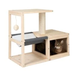 Modern Living Bora Bora Cat House 70 X 35 X 60cm (L X W X H) -Zooplus Store 85403 katzenhaus bora bora fg 3073 6