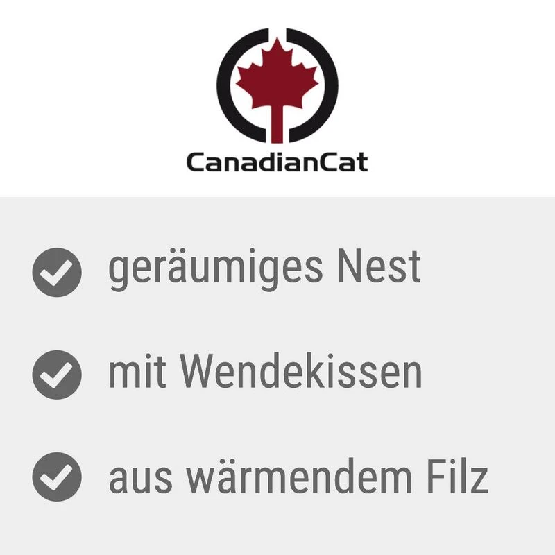 Canadian Cat Company Cat Nest approx. L 52 x W 45 x H 33 cm Canadian Cat Company Cat Nest Approx. L 52 X W 45 X H 33 Cm -Zooplus Store canadiancat company katzennest usps 6