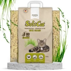 Porta SoftCat Corn Cat Litter Economy Pack: 2 X 17 Litres -Zooplus Store id388897 softcat grass beutel 1 5