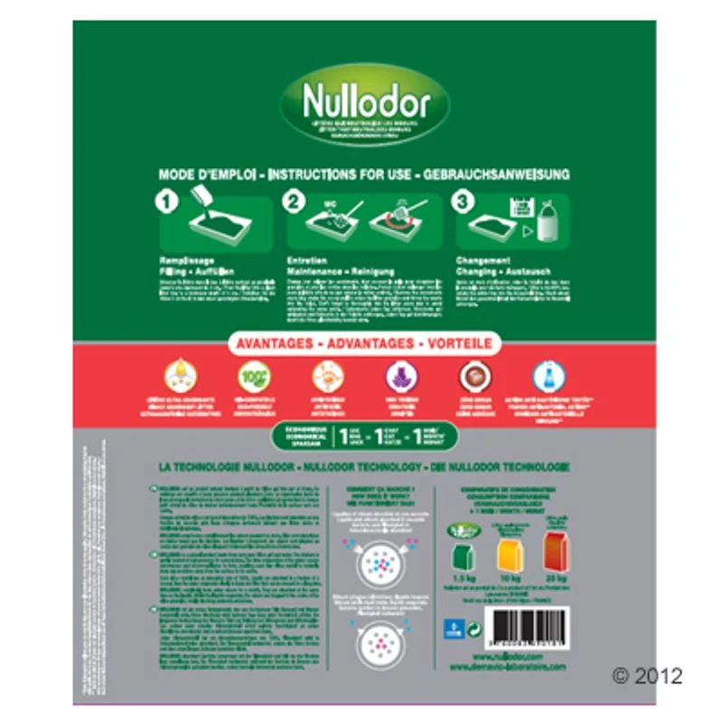 Nullodor Silica Litter 9kg Nullodor Silica Litter 9kg -Zooplus Store nullodor3 228932 1