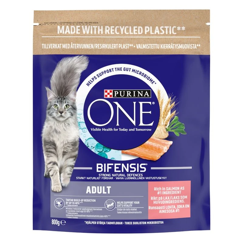 PURINA ONE Adult Salmon & Whole Grains Dry Cat Food 9.75kg PURINA ONE Adult Salmon & Whole Grains Dry Cat Food 9.75kg -Zooplus Store pla purina one adult lachs mit vollkorngetreide uk 01 4 1
