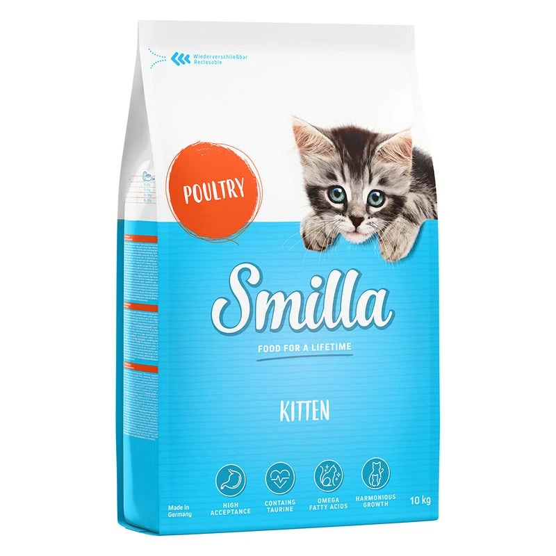 Smilla Dry Cat Food Economy Packs 2 x 10kg Kitten Poultry Smilla Dry Cat Food Economy Packs 2 X 10kg Kitten Poultry -Zooplus Store