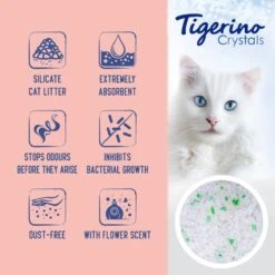 Tigerino Crystals Cat Litter Mixed Trial Pack 4 Varieties: Classic, Flower, Lavender & Aloe Vera (6 X 5l) 10 Tigerino Crystals Cat Litter Mixed Trial Pack 4 Varieties: Classic, Flower, Lavender & Aloe Vera (6 X 5l) -Zooplus Store tigerino boards benefits crystals flower en 1000x1000 5