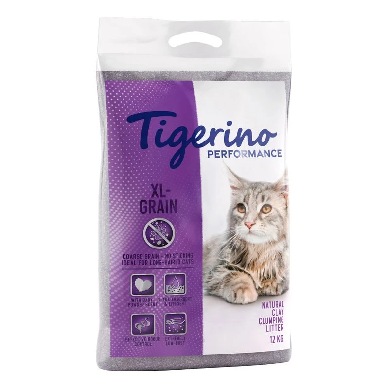 Tigerino Performance XL-Grain Cat Litter – Baby Powder Scent 12kg Tigerino Performance XL-Grain Cat Litter – Baby Powder Scent 12kg -Zooplus Store