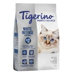 Tigerino Performance White Intense Blue Signal Cat Litter – Fresh Scent Economy Pack: 2 X 12 Litre