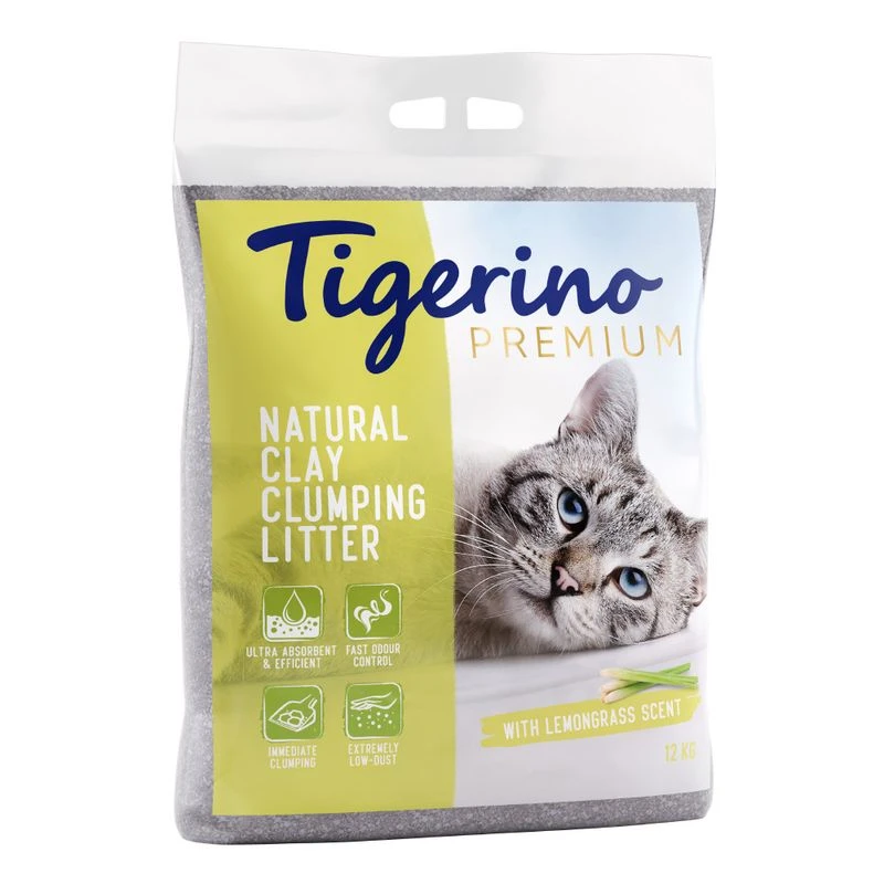 Tigerino Premium Cat Litter – Lemongrass Scented 12kg Tigerino Premium Cat Litter – Lemongrass Scented 12kg -Zooplus Store