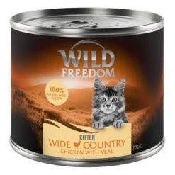 Wild Freedom Kitten Saver Pack 12 X 200g Mixed Pack (3 Varieties) -Zooplus Store wildfreedom classic wide country kitten 200g 1000x1000 5